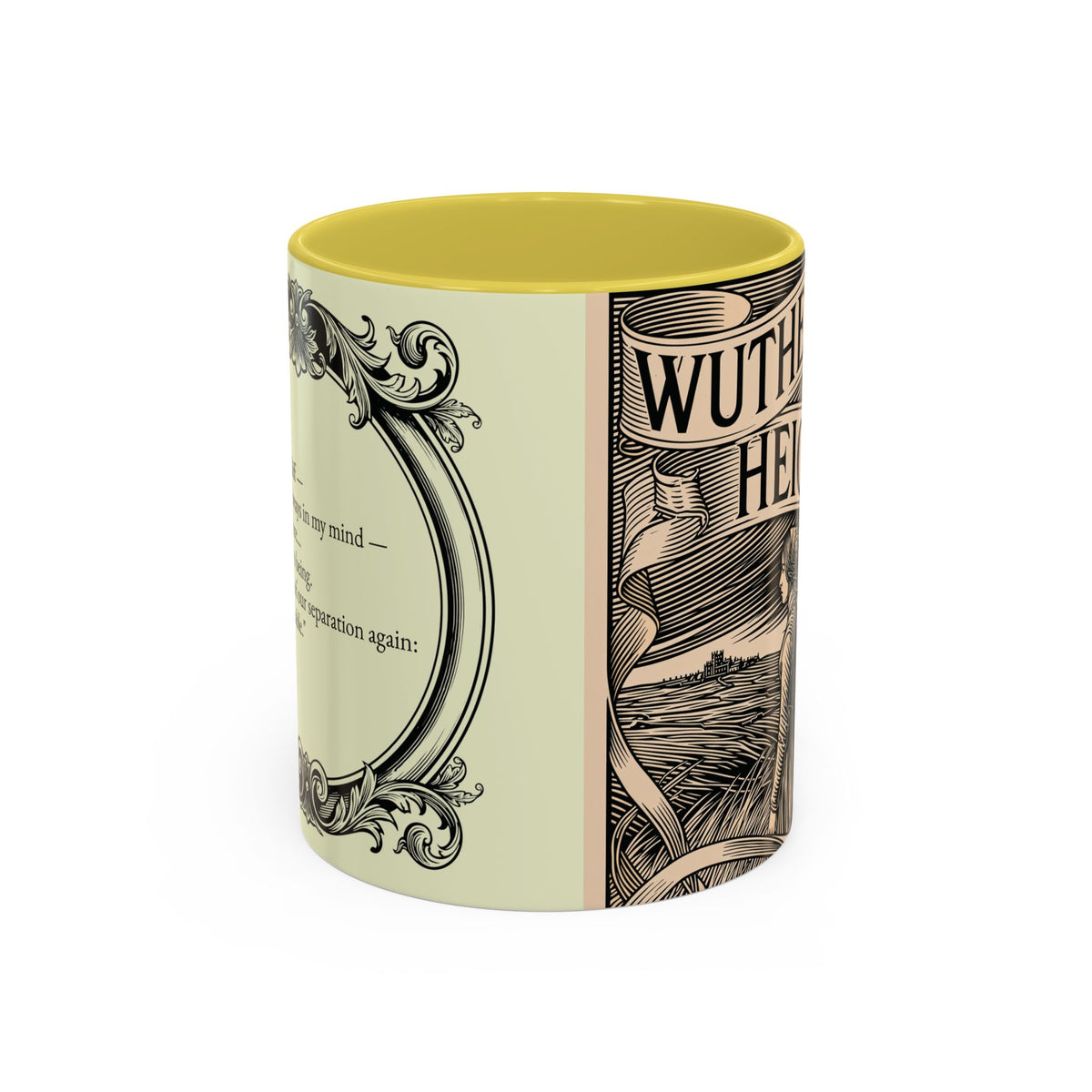Wuthering Heights Literary Ceramic Mug — Classic Book Cover Coffee Cup (11oz/15oz)