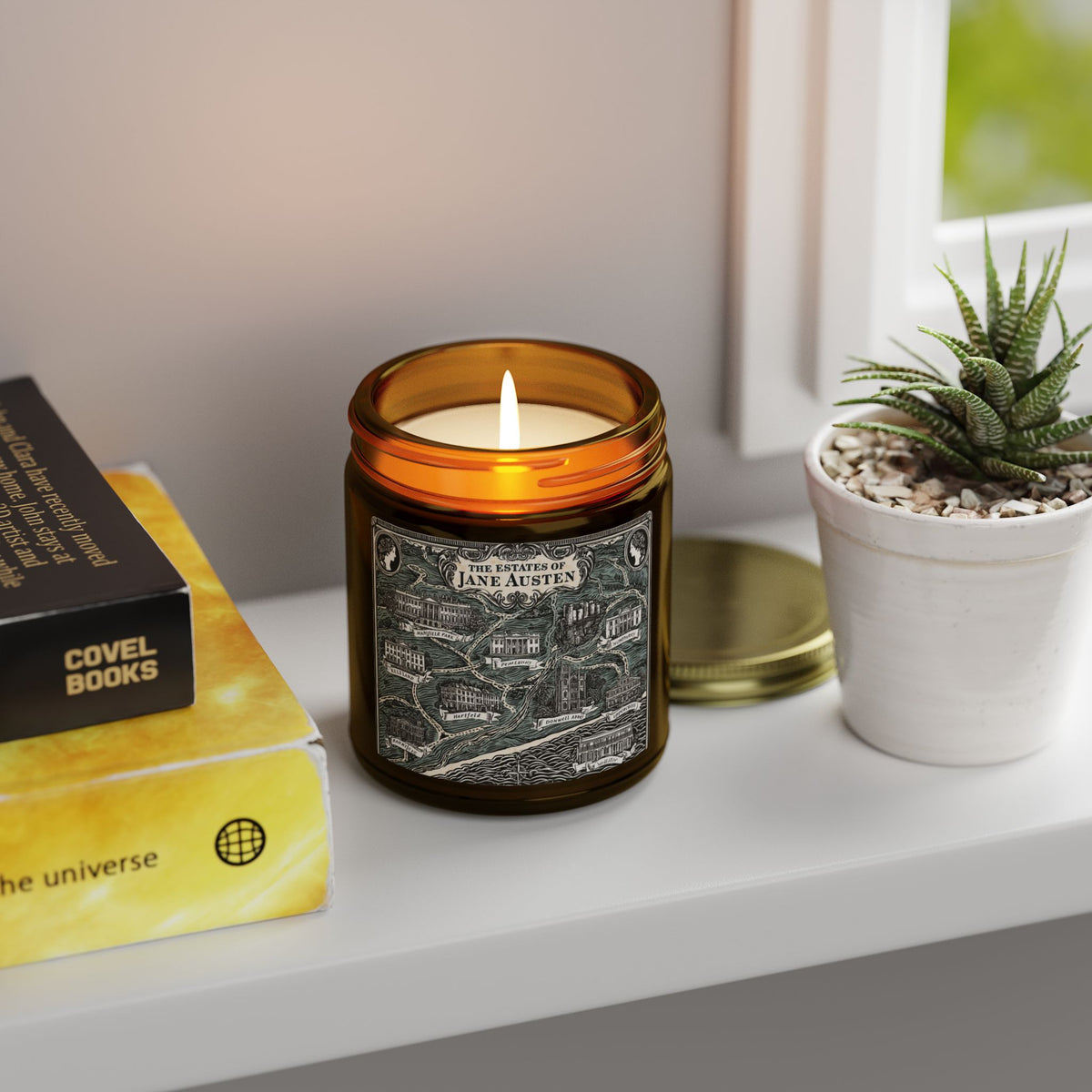 Jane Austen Estate Map Candle | Scented Candle