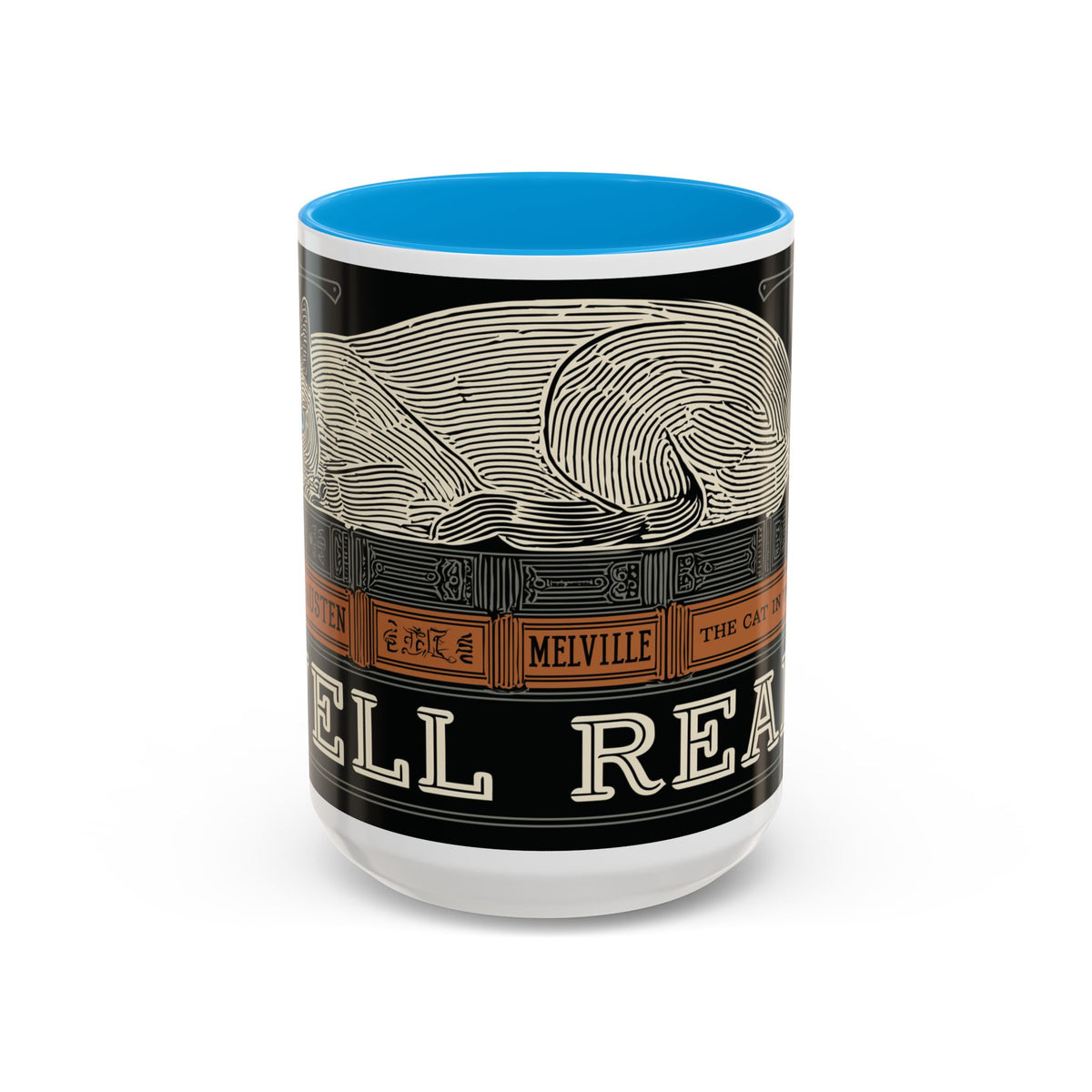 Bookstore Cat-Well Read Cat Mug | Literary Cat Stack Mug