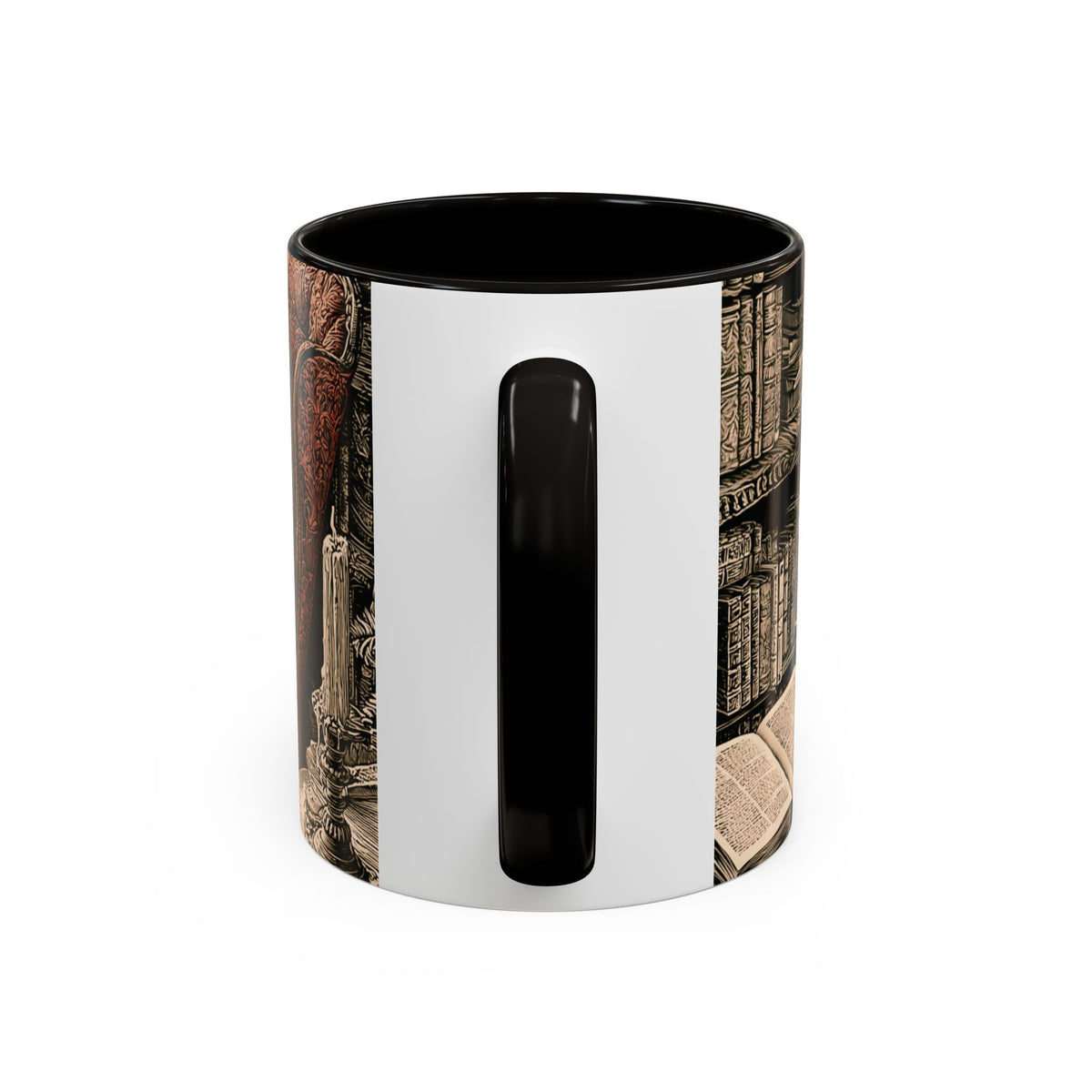 Edgar Allan Poe Raven Portrait Mug | Ceramic Coffee Cup