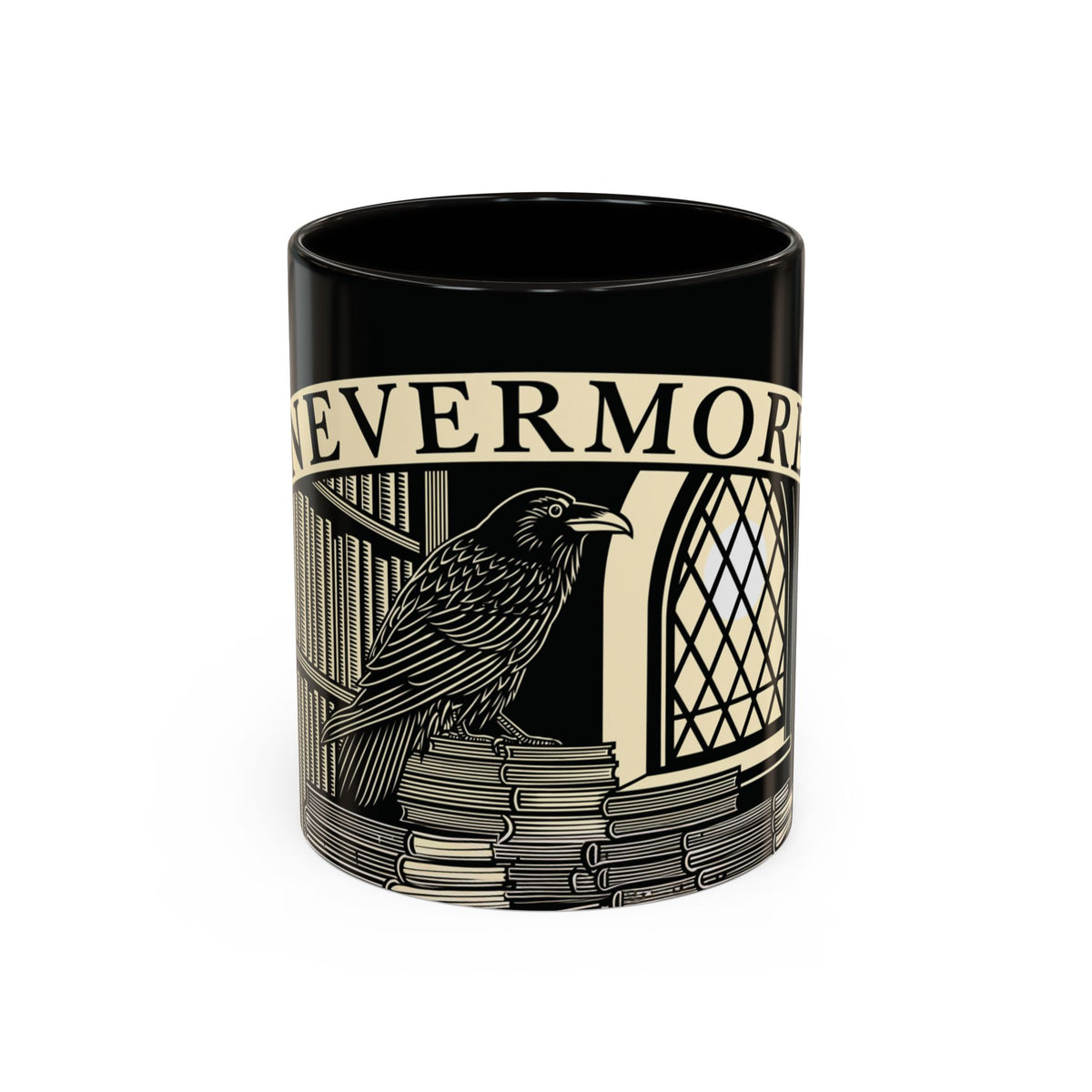 Nevermore Raven Mug | 11oz 15oz Ceramic Coffee Cup
