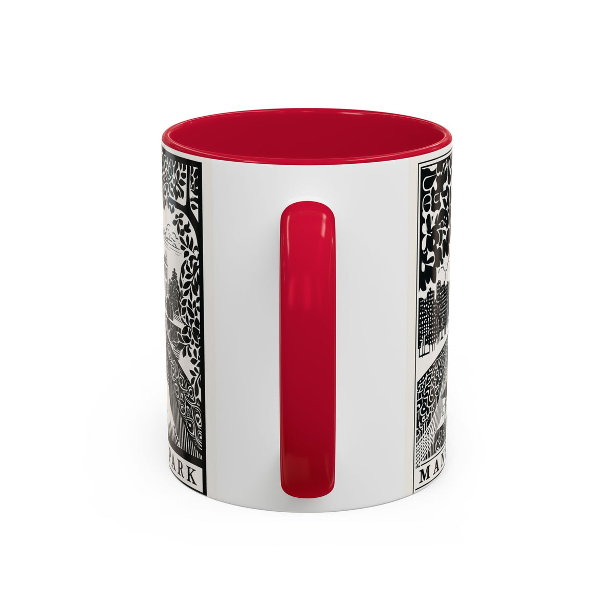 Mansfield Park Peacock Illustration Mug | Vintage Etching Wraparound