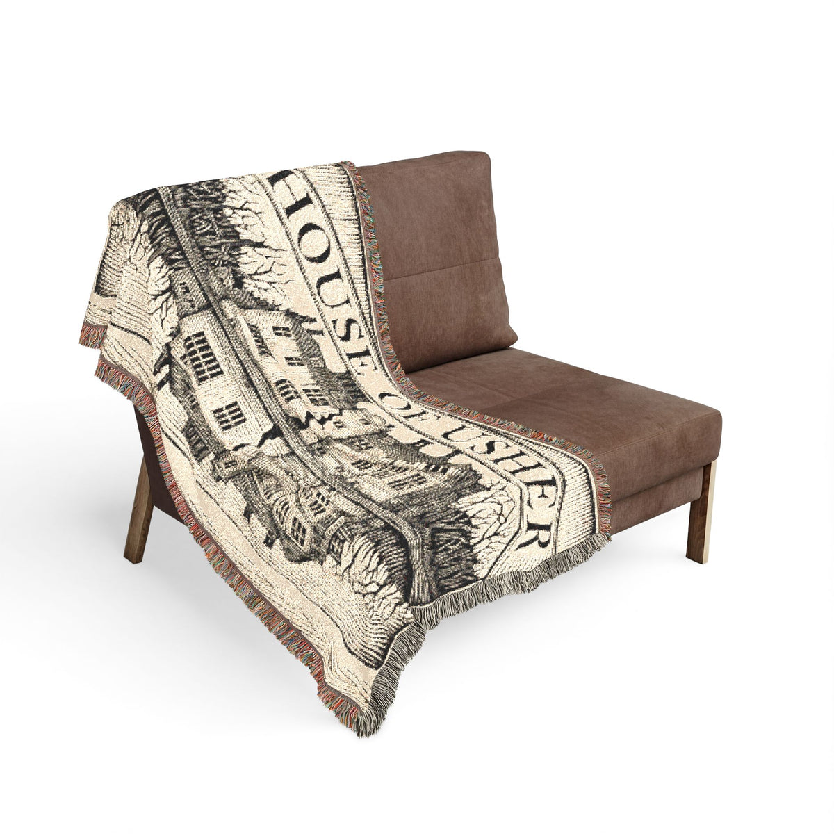 The House of Usher — Woven Blanket | Edgar Allan Poe Gothic Throw
