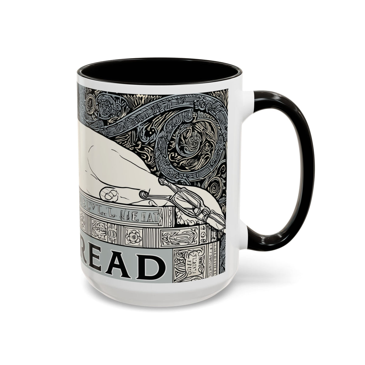 Well Read Siamese Cat Mug | Color Accent Ceramic Mug