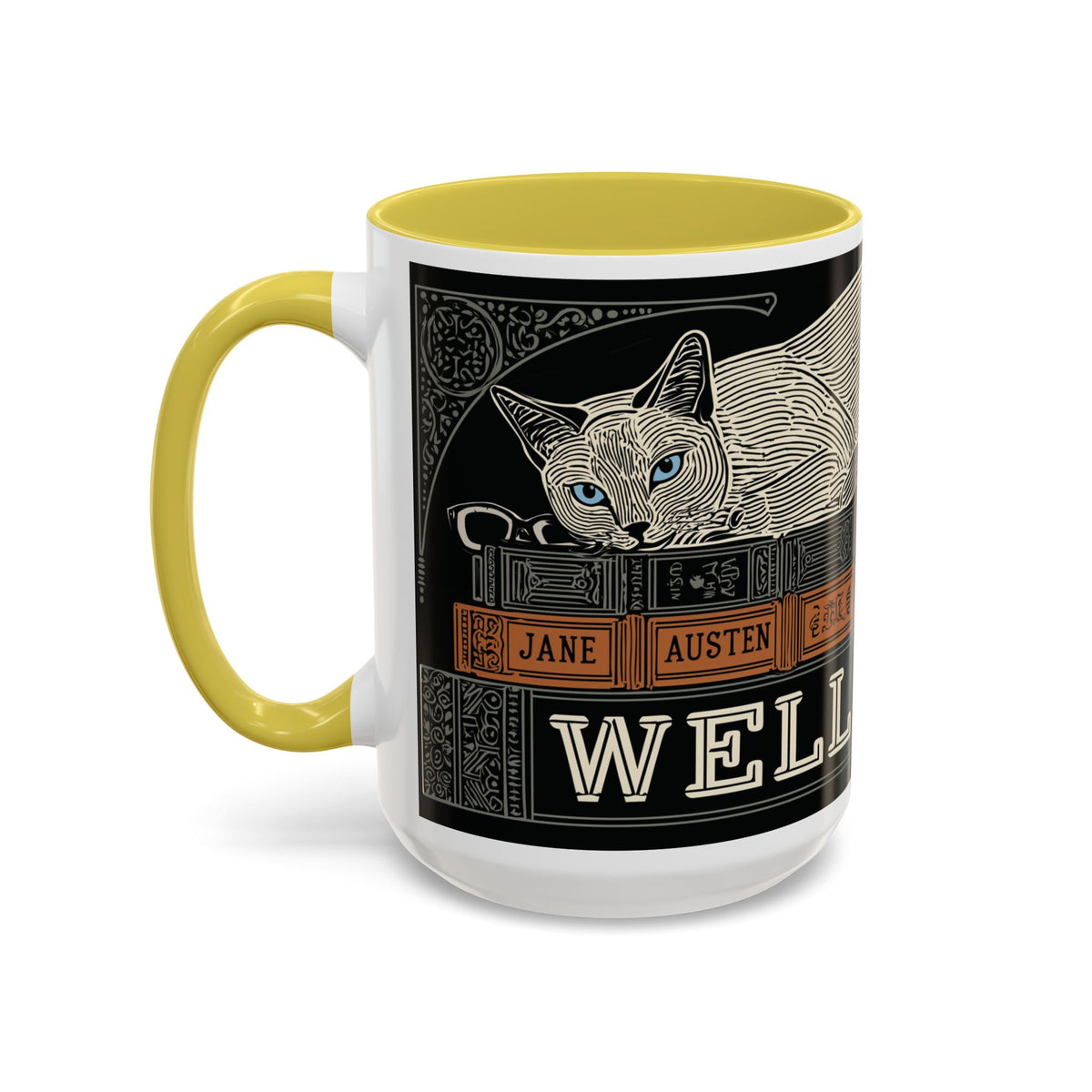 Bookstore Cat-Well Read Cat Mug | Literary Cat Stack Mug