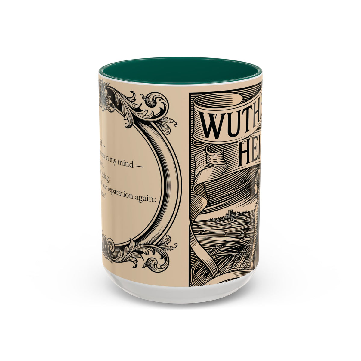 Wuthering Heights Literary Ceramic Mug — Classic Book Cover Coffee Cup (11oz/15oz)