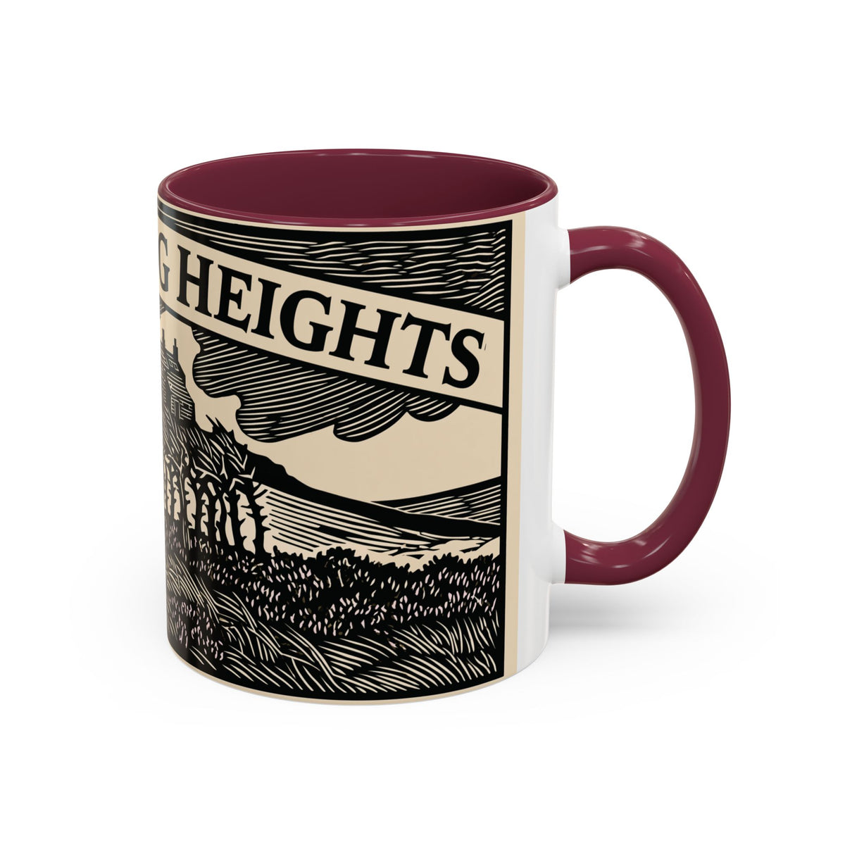 Wuthering Heights Coffee Mug | Emily Brontë Literary Design Mug