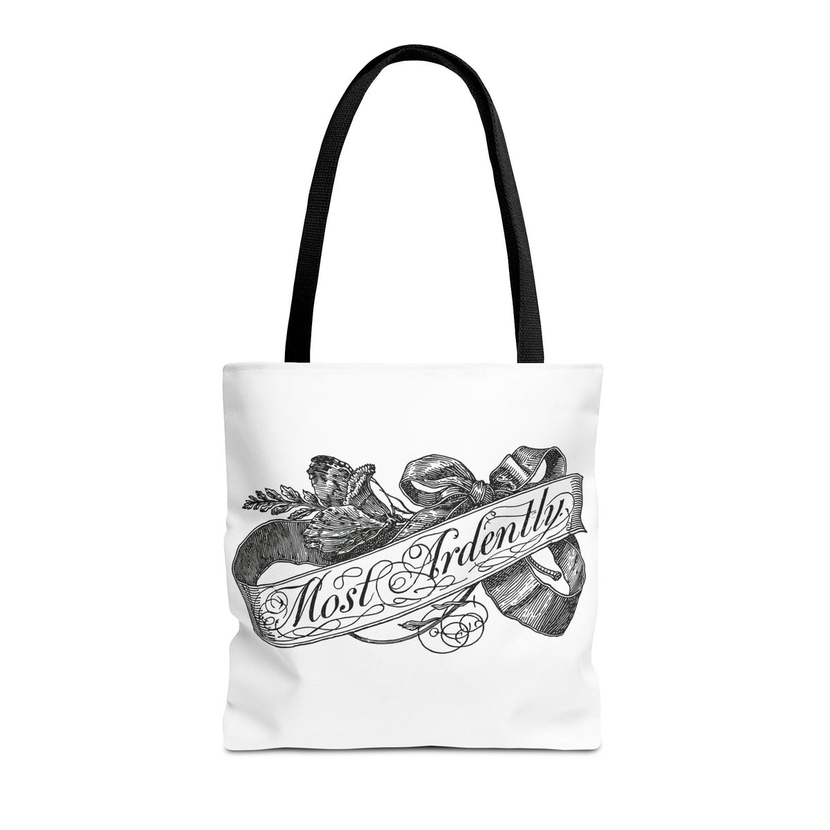 Regency Ribbon Banner Tote — Most Ardently
