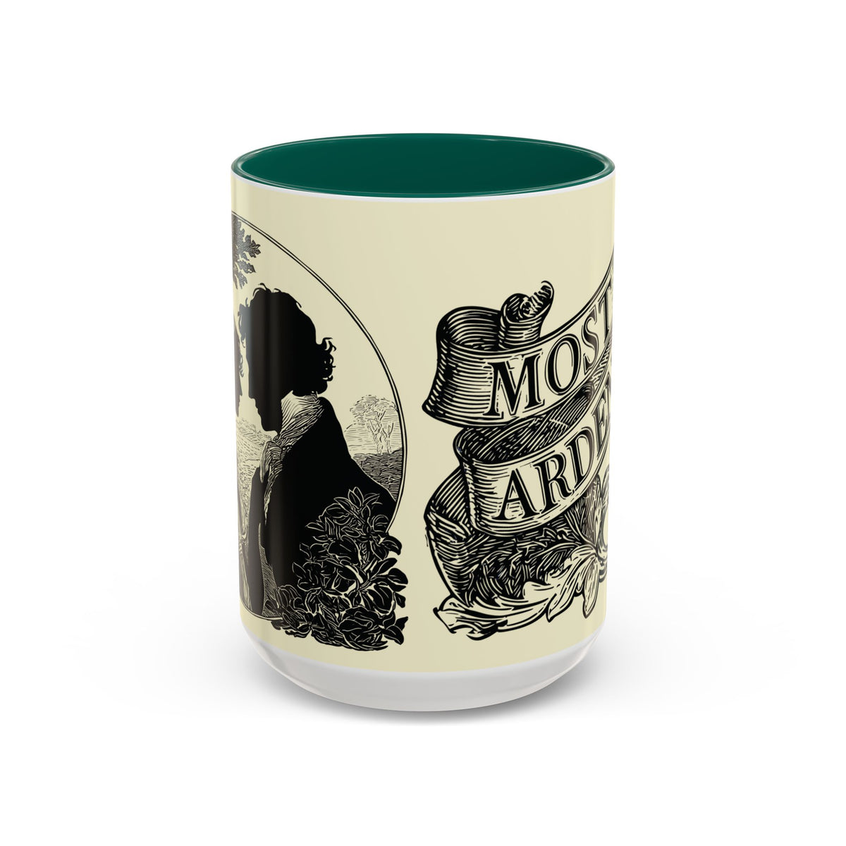 Most Ardently Floral Coffee Mug — Vintage Romantic Quote Mug (11oz & 15oz)