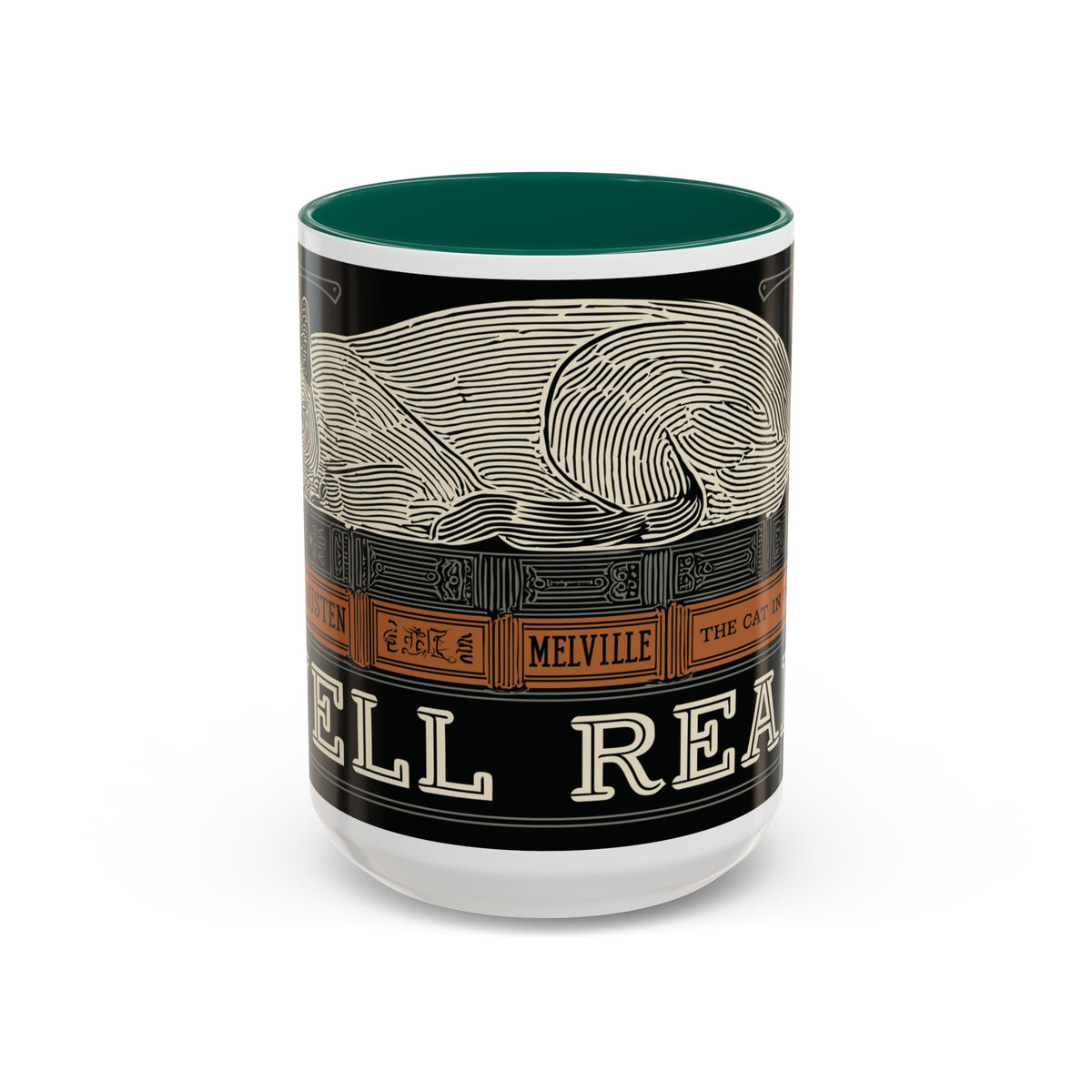 Bookstore Cat-Well Read Cat Mug | Literary Cat Stack Mug