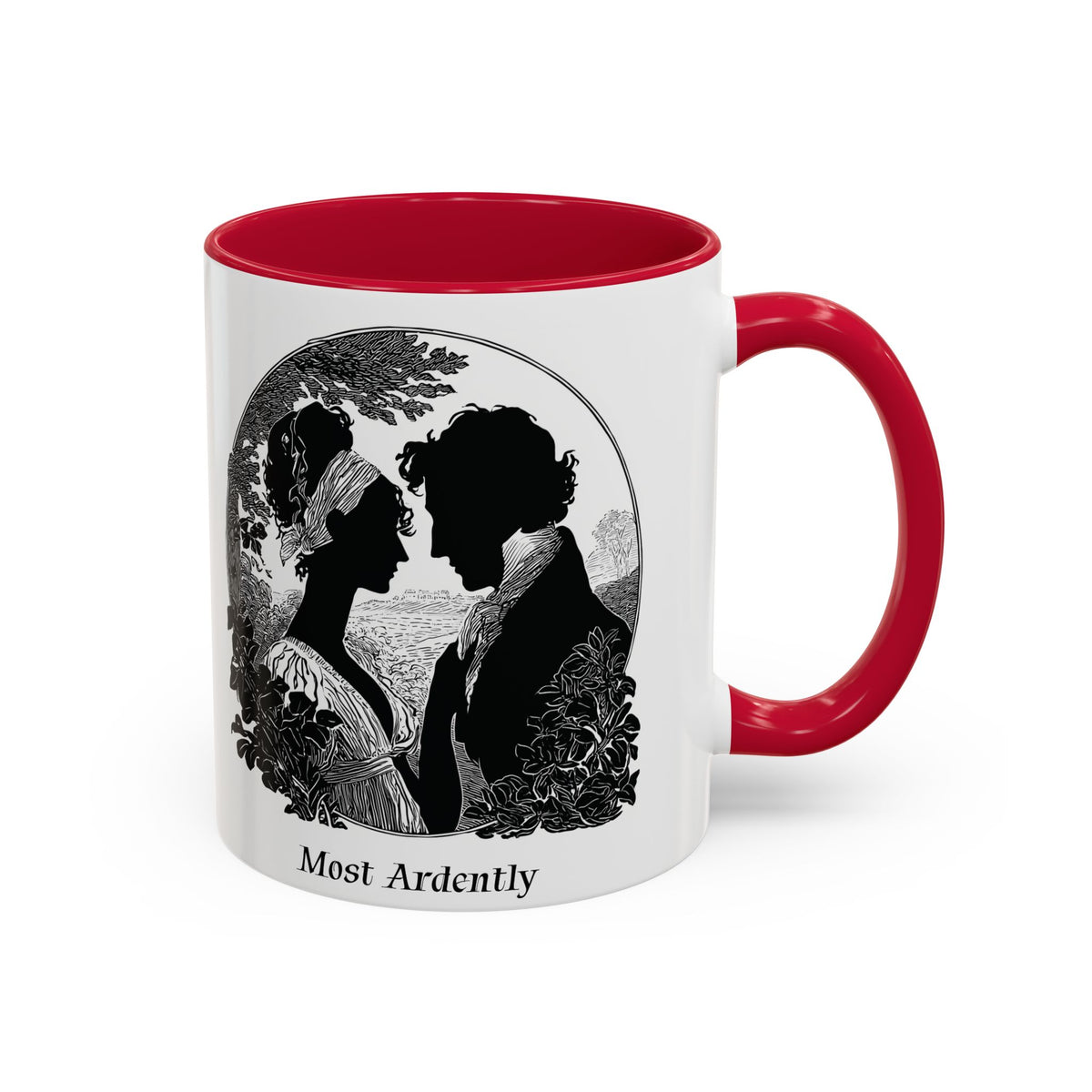 Regency Silhouette 'Most Ardently' Mug, Ceramic Coffee Mug | 11oz or 15oz