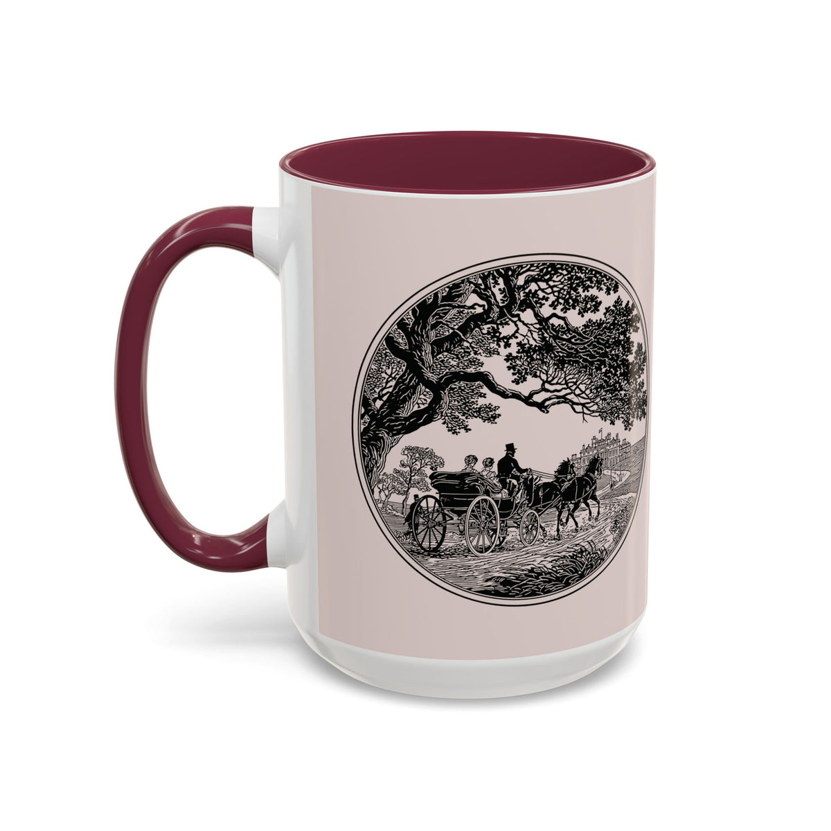 Romantic Vintage Silhouette Mug — "Most Ardently" Tea Coffee Cup (11oz/15oz)