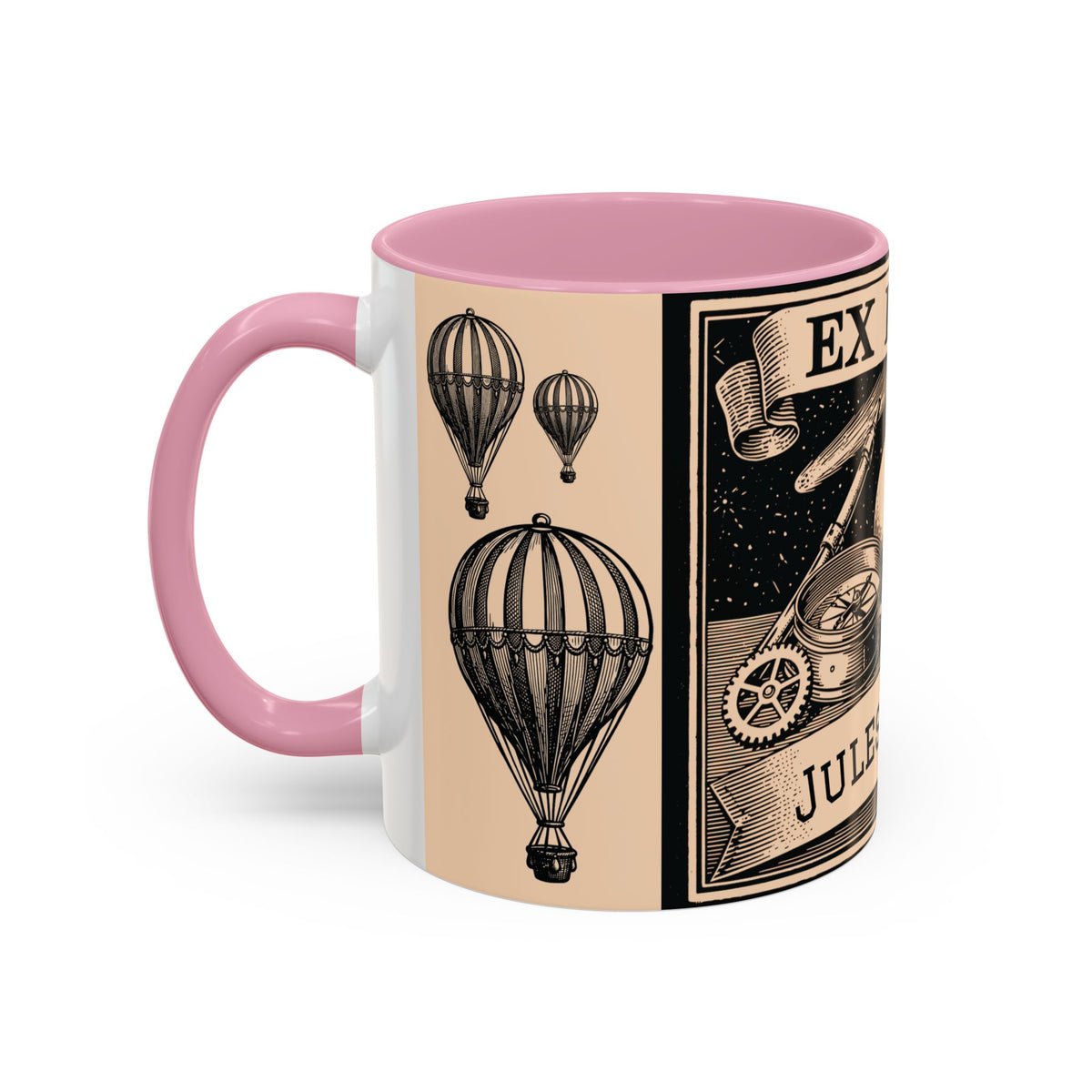 Jules Verne Ex Libris Vintage Science Fiction Coffee Mug (11oz & 15oz)