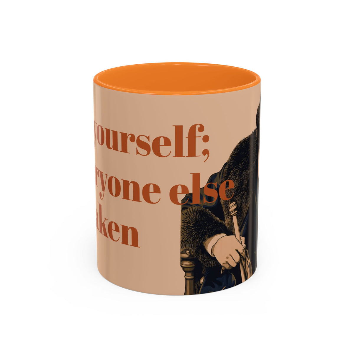 Oscar Wilde Quote Mug — "Be Yourself; Everyone Else Is Taken" Ceramic Coffee Cup (11oz/15oz)