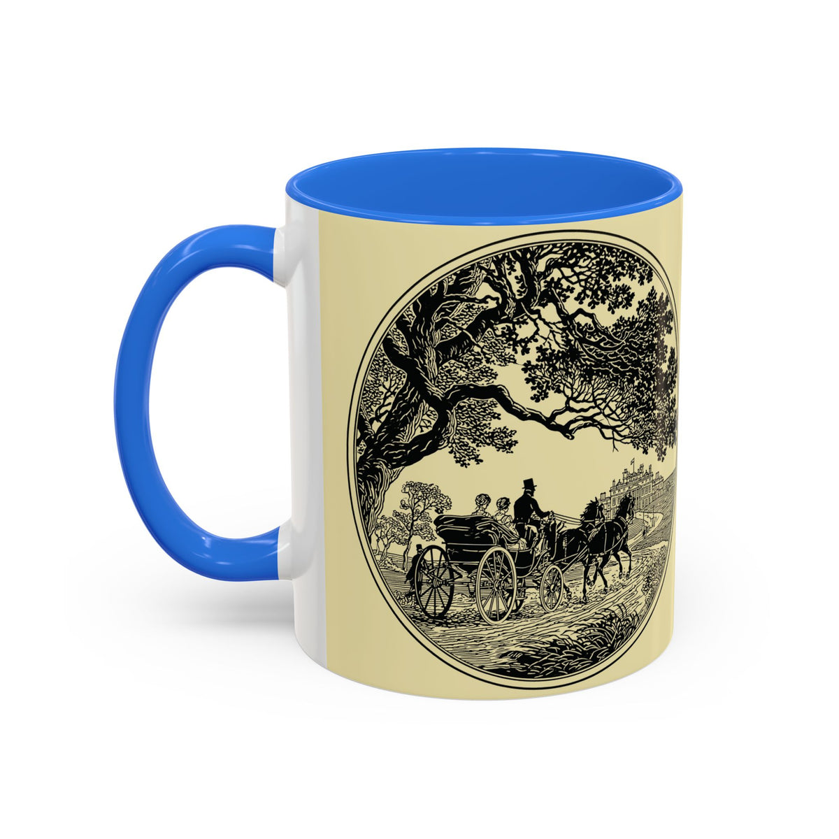 Vintage 'Barely Tolerable' Illustration Coffee Mug (11oz/15oz)