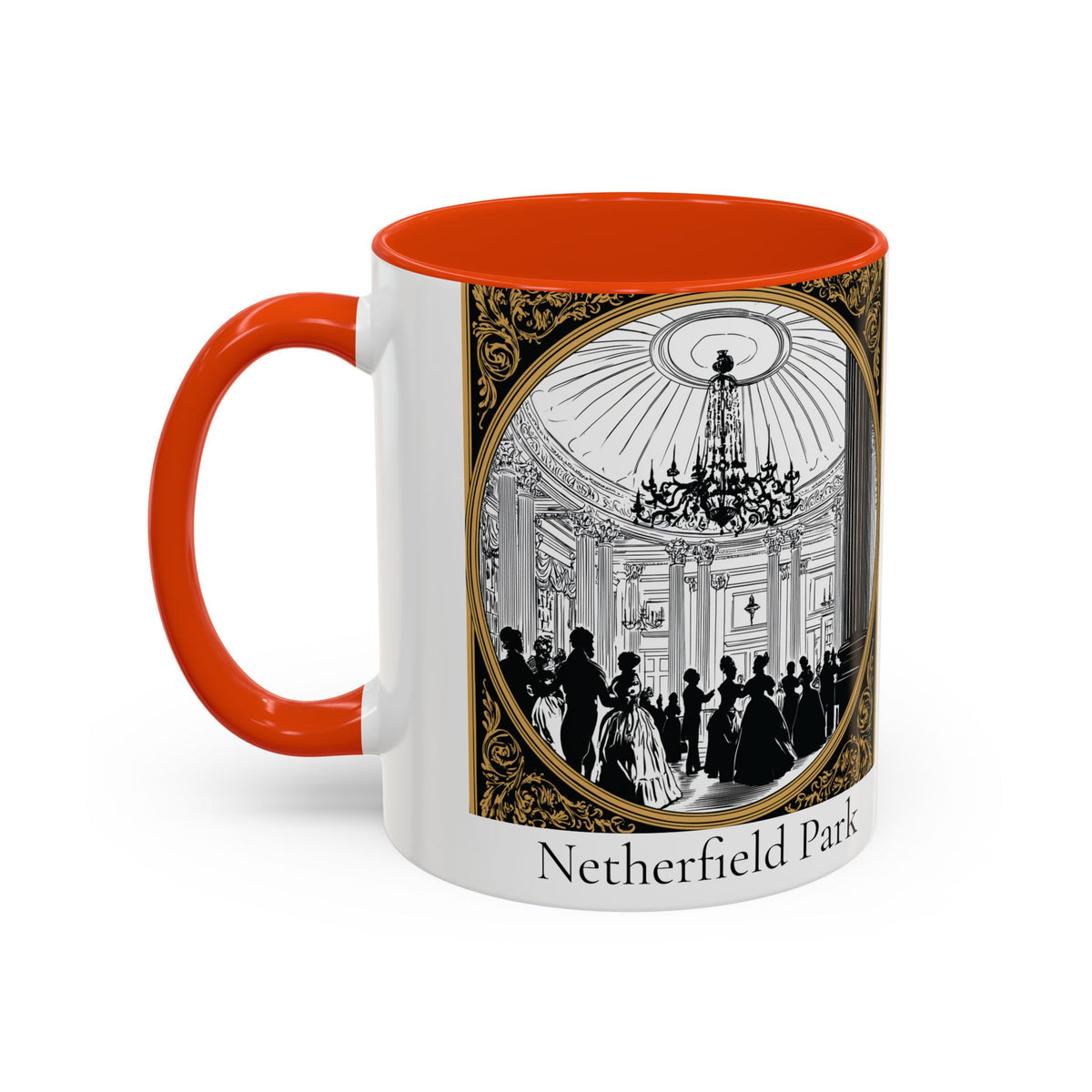 Netherfield Park Ballroom Scene Mug | 11oz 15oz Color Accent