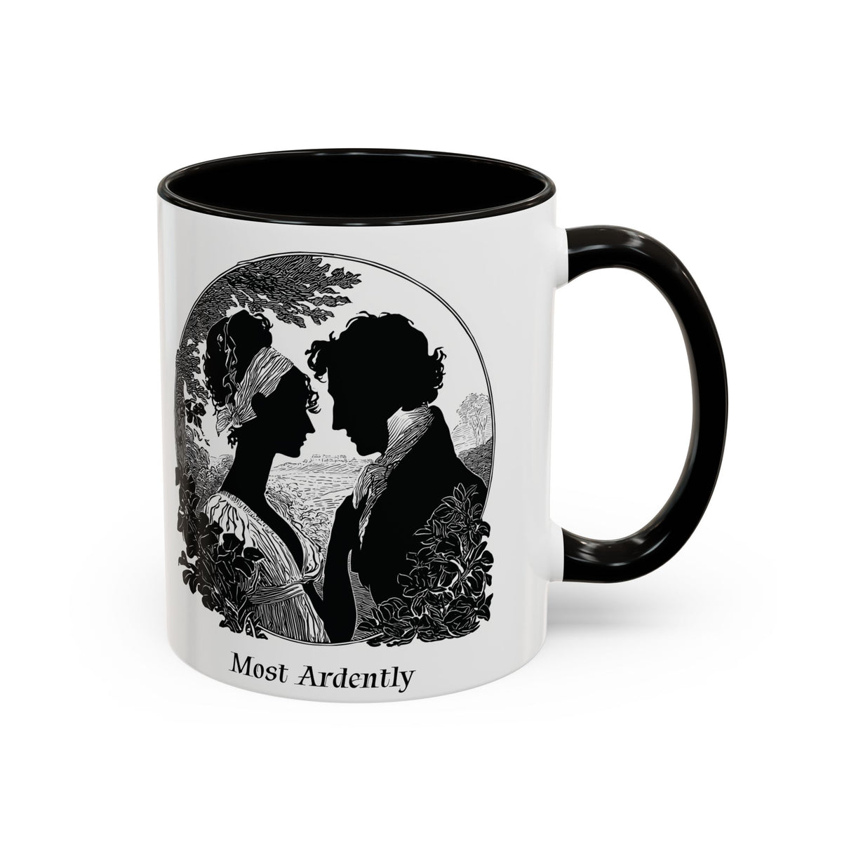Regency Silhouette 'Most Ardently' Mug, Ceramic Coffee Mug | 11oz or 15oz