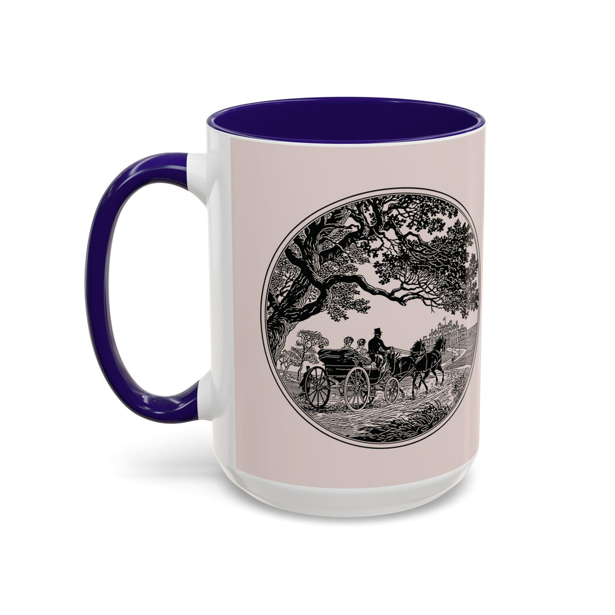 Romantic Vintage Silhouette Mug — "Most Ardently" Tea Coffee Cup (11oz/15oz)