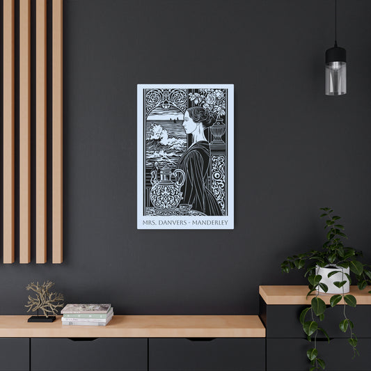 Mrs. Danvers Manderley Homage — Gothic Literary Wall Decor