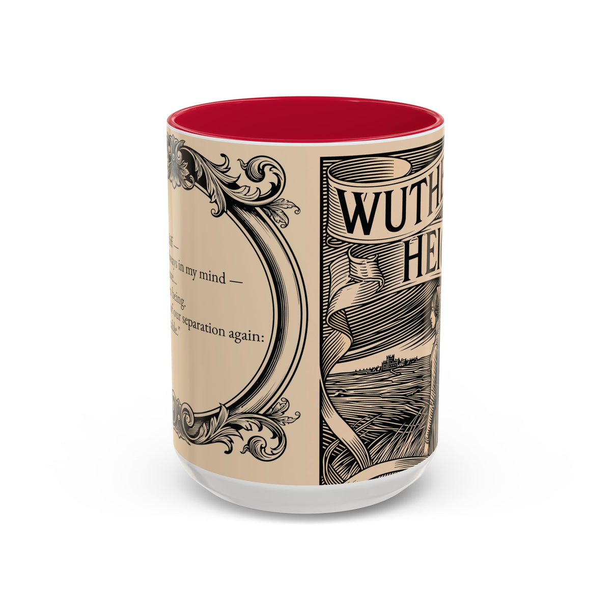 Wuthering Heights Literary Ceramic Mug — Classic Book Cover Coffee Cup (11oz/15oz)