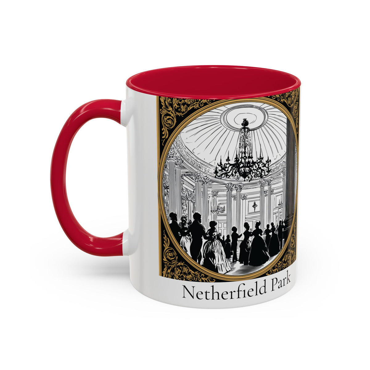 Netherfield Park Ballroom Scene Mug | 11oz 15oz Color Accent