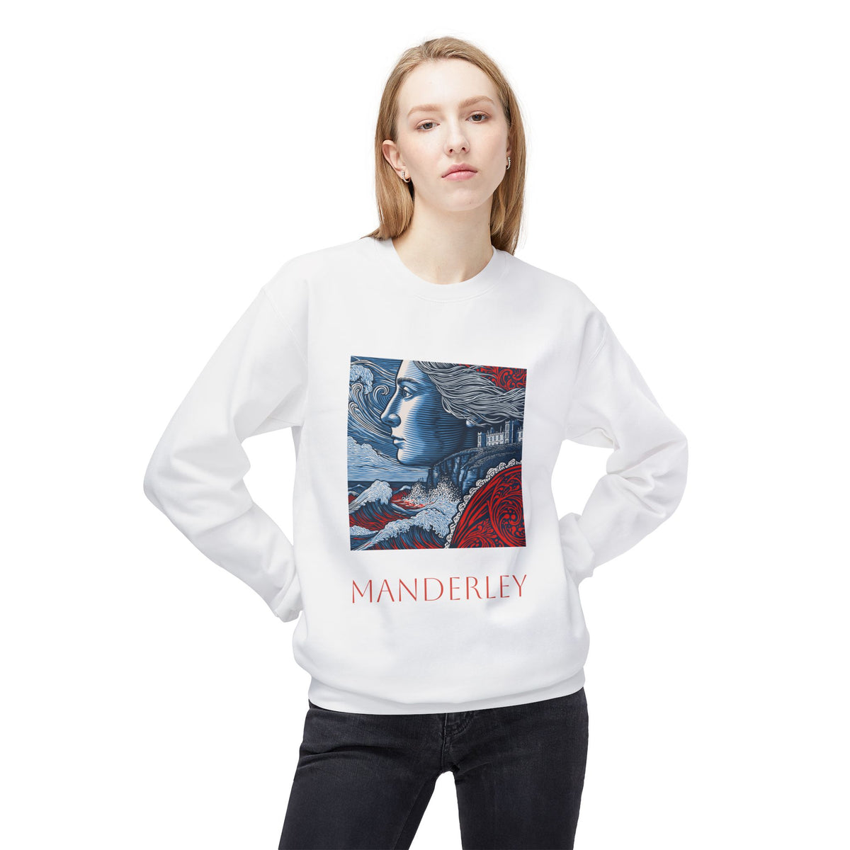 Manderley Crewneck Sweatshirt — "I feel her everywhere, you do too, don't you?"