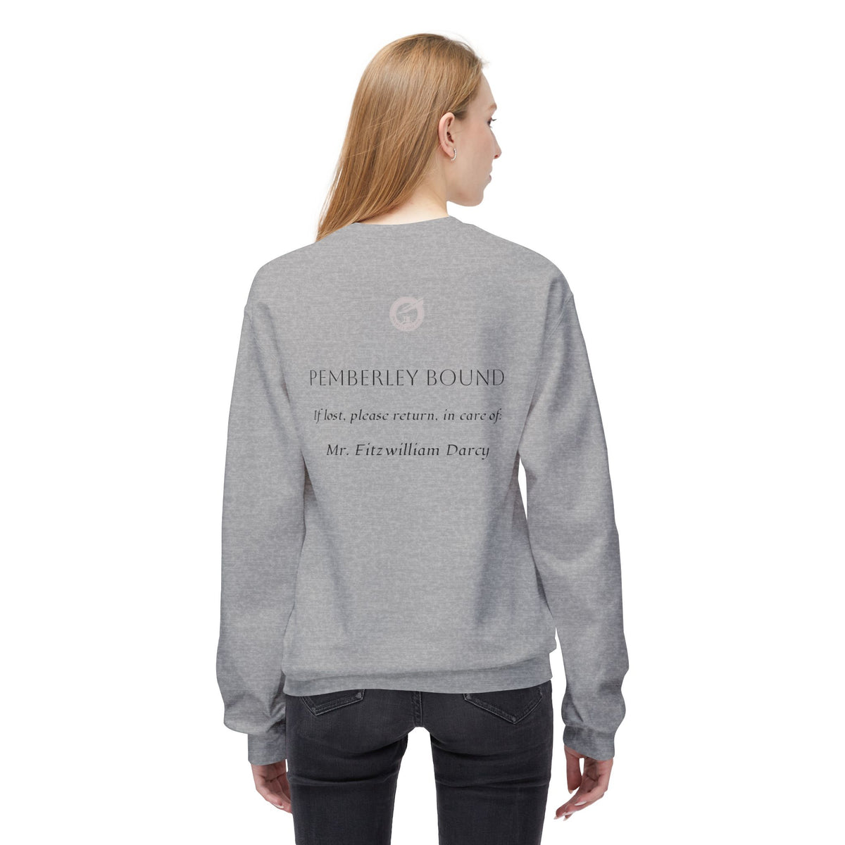 Pride & Prejudice Floral Sweatshirt — Jane Austen Booklover Crewneck (Derbyshire Coordinates)