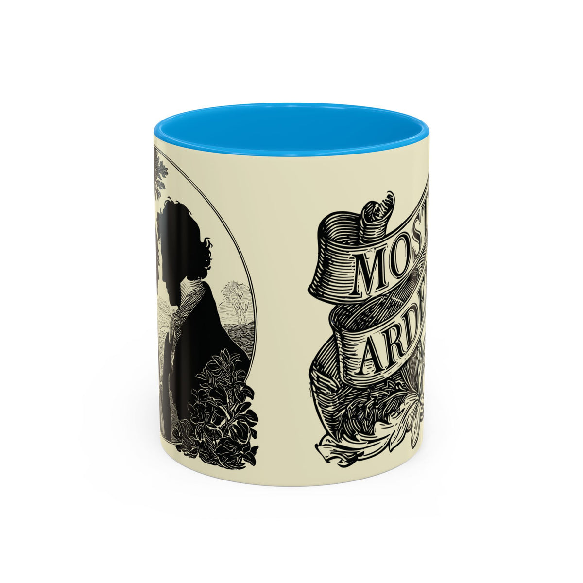 Most Ardently Floral Coffee Mug — Vintage Romantic Quote Mug (11oz & 15oz)