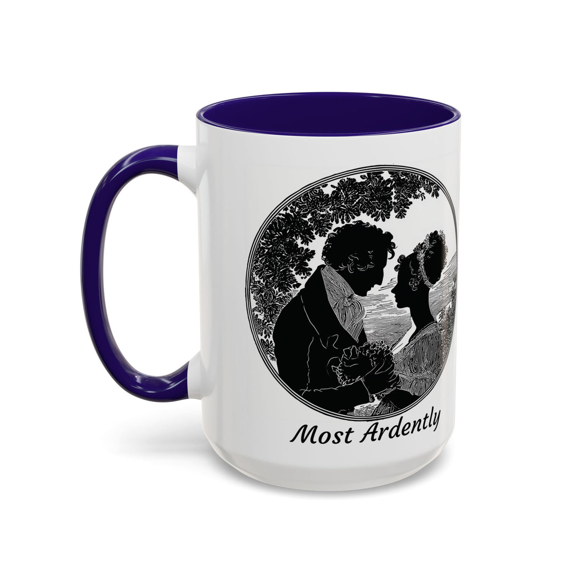 Regency Silhouette 'Most Ardently' Mug, Ceramic Coffee Mug | 11oz or 15oz