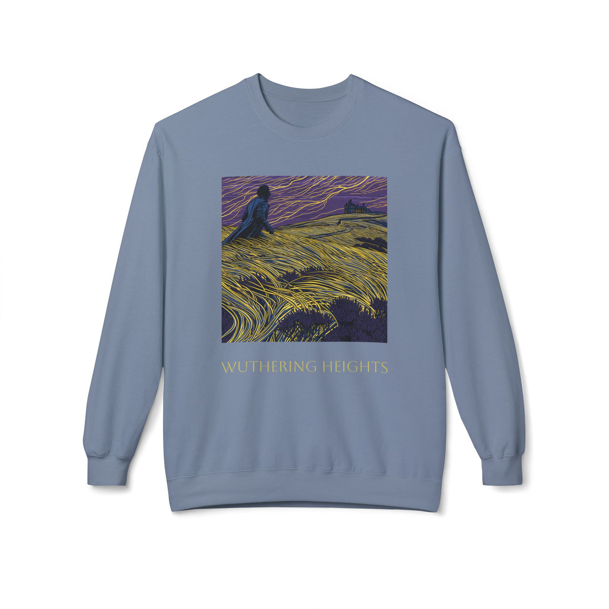 Wuthering Heights Literary Sweatshirt — 'Heathcliff... still on my tinder profile' Gothic Novel Crewneck