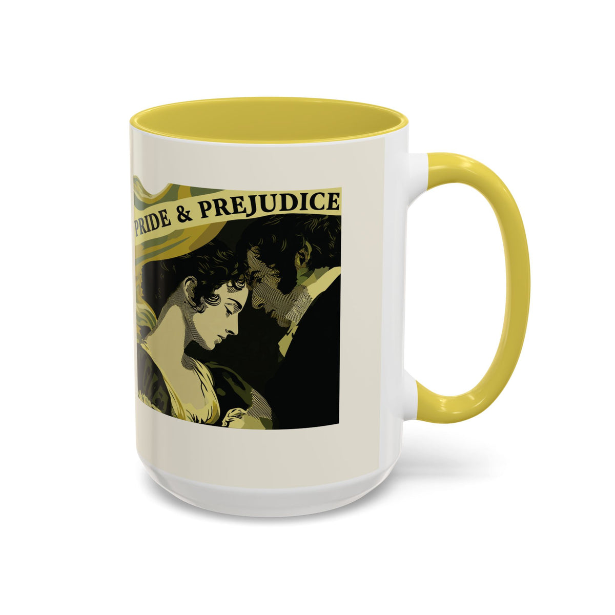 Pride & Prejudice Ceramic Mug – Jane Austen Vintage Romance Coffee Cup