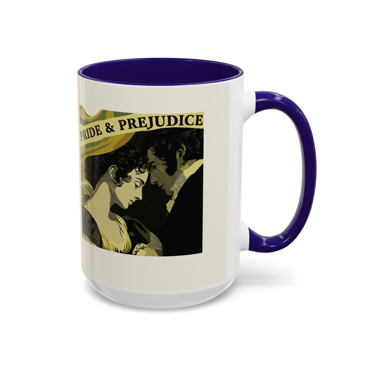 Pride & Prejudice Ceramic Mug – Jane Austen Vintage Romance Coffee Cup