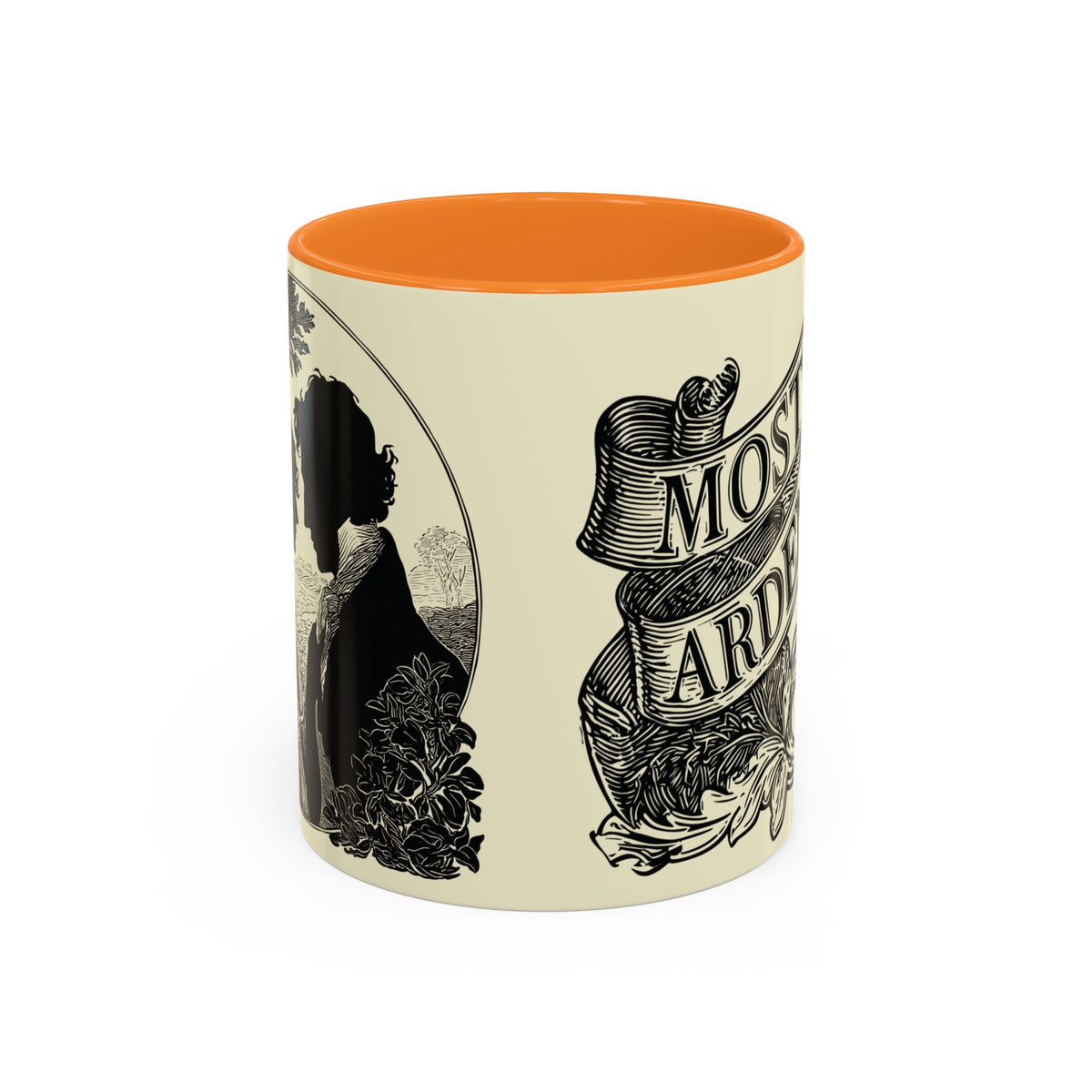 Most Ardently Floral Coffee Mug — Vintage Romantic Quote Mug (11oz & 15oz)