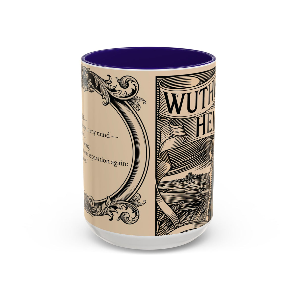 Wuthering Heights Literary Ceramic Mug — Classic Book Cover Coffee Cup (11oz/15oz)