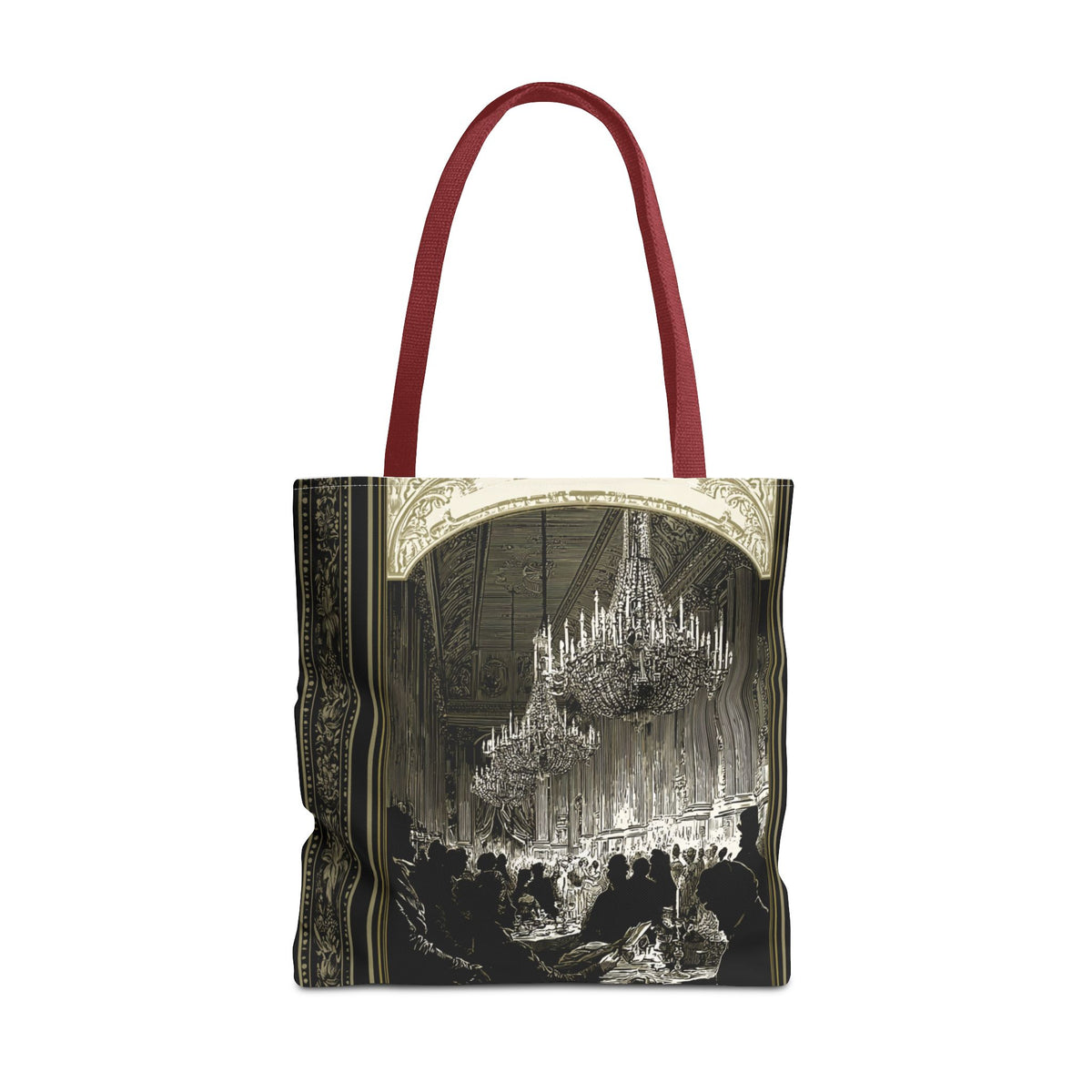 Regency Ballroom Chandelier Tote Bag | Vintage Ballroom Scene