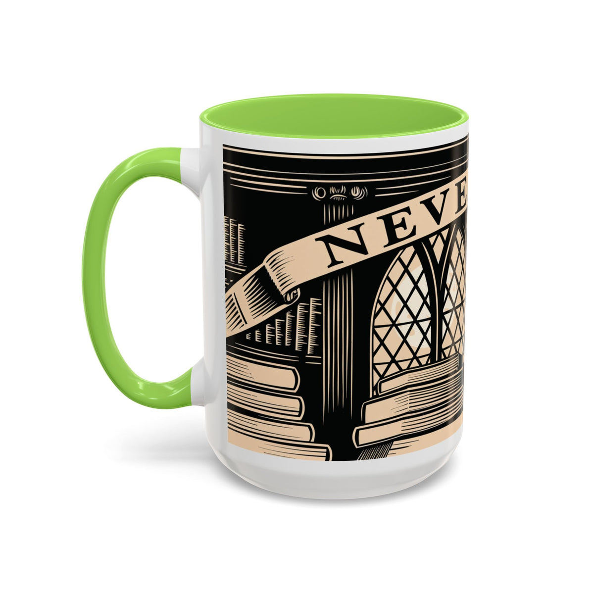x Nevermore Raven woodcut illustration Mug | Edgar Allan Poe inspired