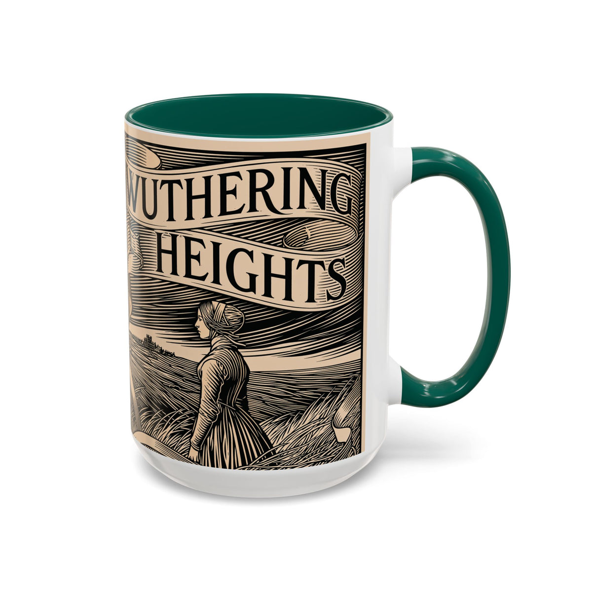 Wuthering Heights Literary Ceramic Mug — Classic Book Cover Coffee Cup (11oz/15oz)