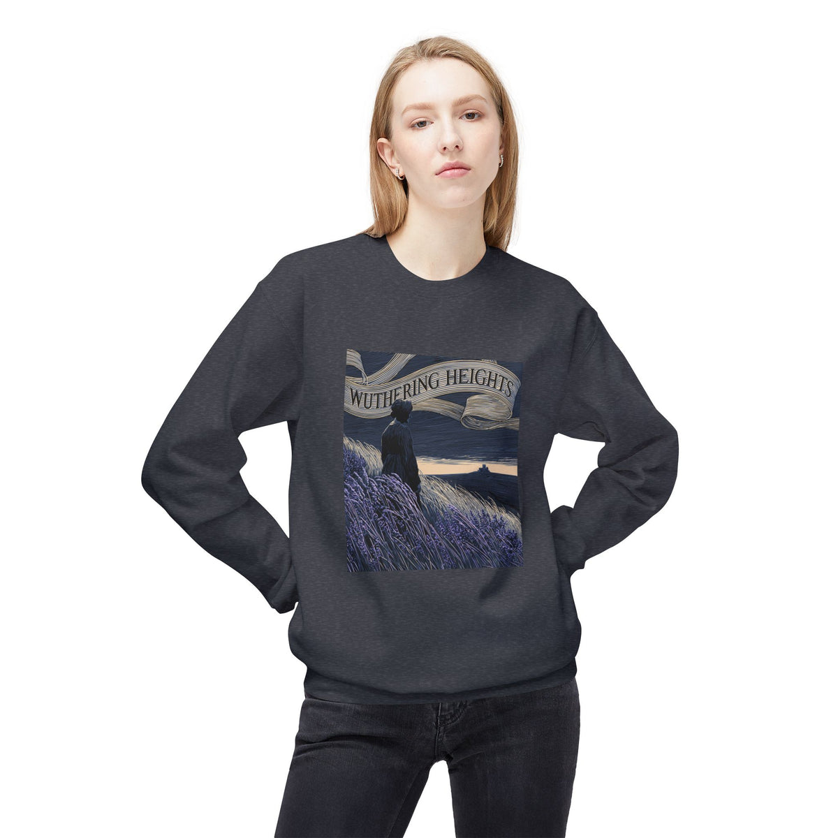 Across the Moors-Wuthering Heights Gothic Literary Sweatshirt