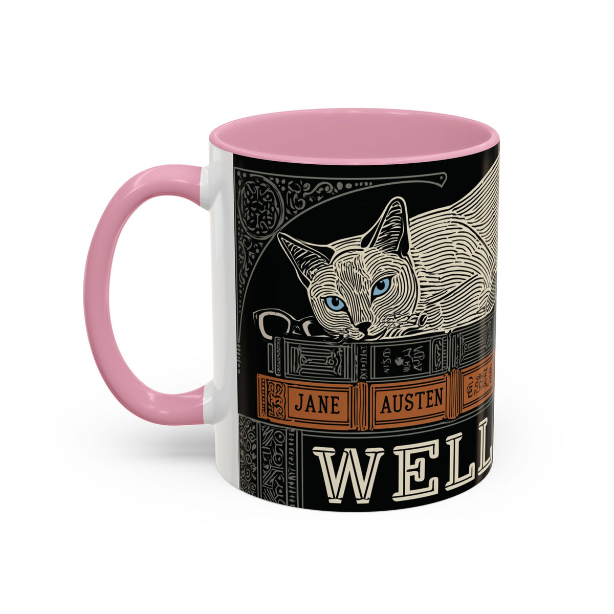Bookstore Cat-Well Read Cat Mug | Literary Cat Stack Mug