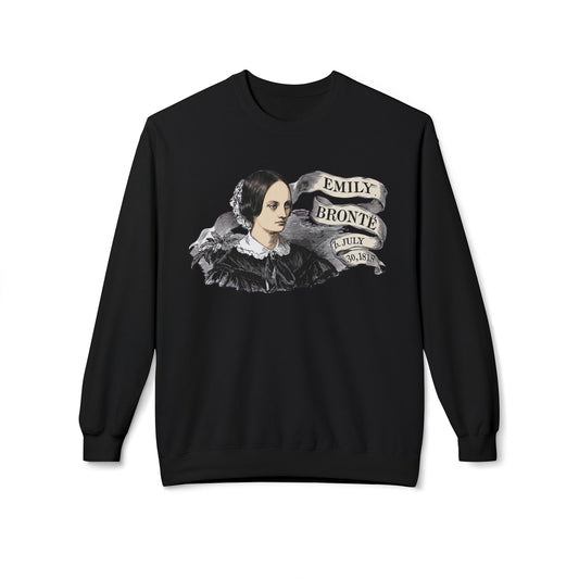 Emily Brontë Portrait Crewneck - Wuthering Heights Sweatshirt