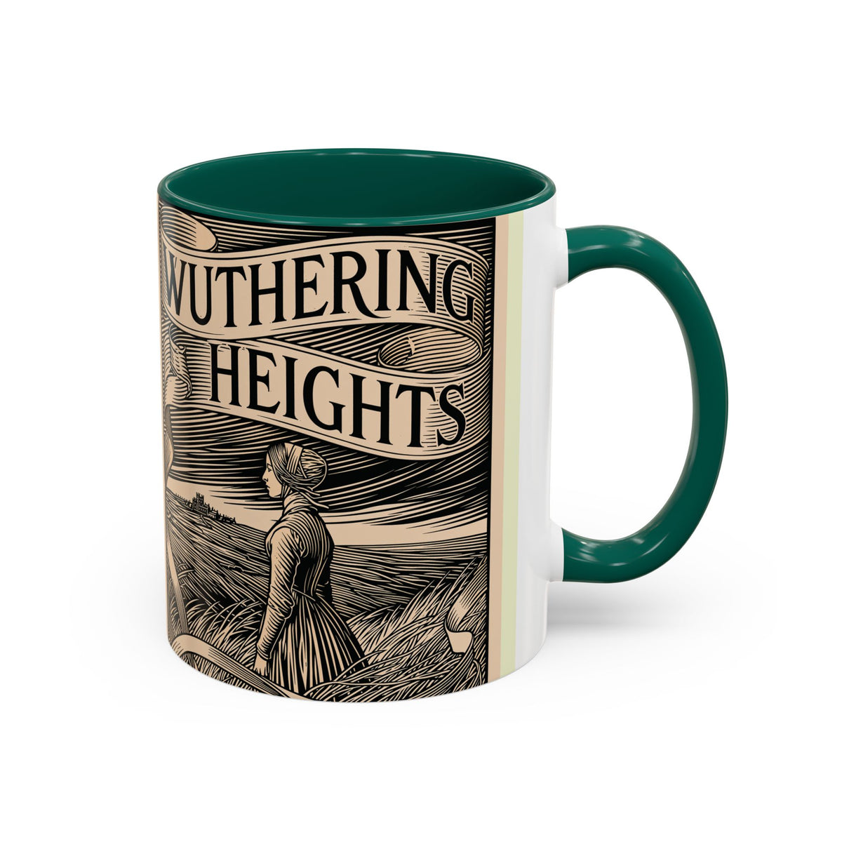 Wuthering Heights Literary Ceramic Mug — Classic Book Cover Coffee Cup (11oz/15oz)