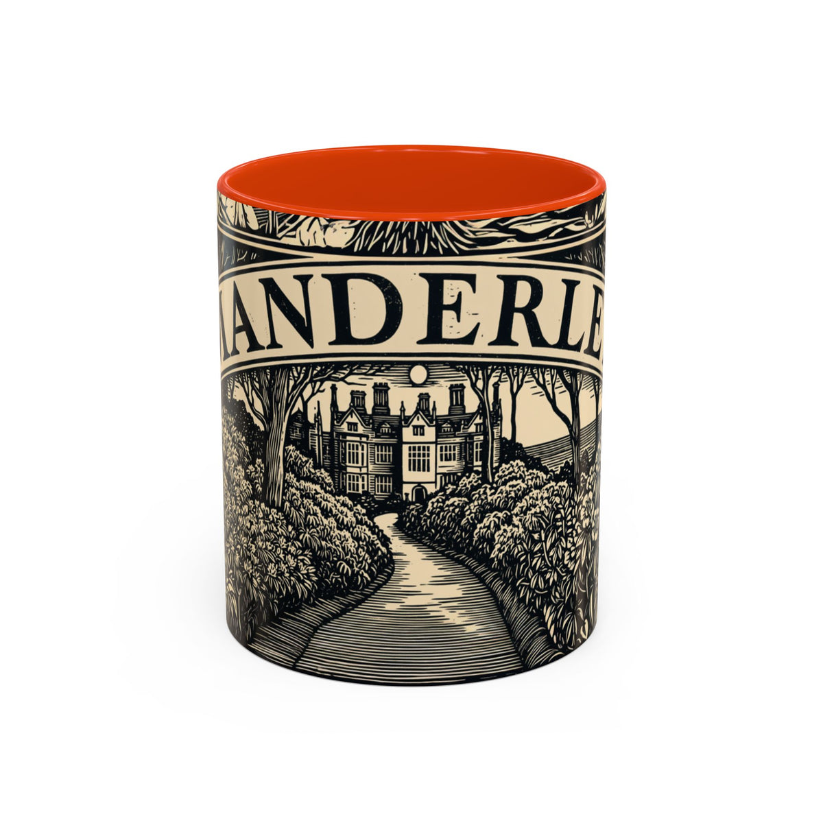 Manderley Estate Illustration Mug | Ceramic Coffee Cup