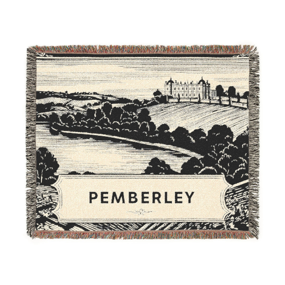 Pemberley Landscape Woven Blanket | Country Estate Throw Collection