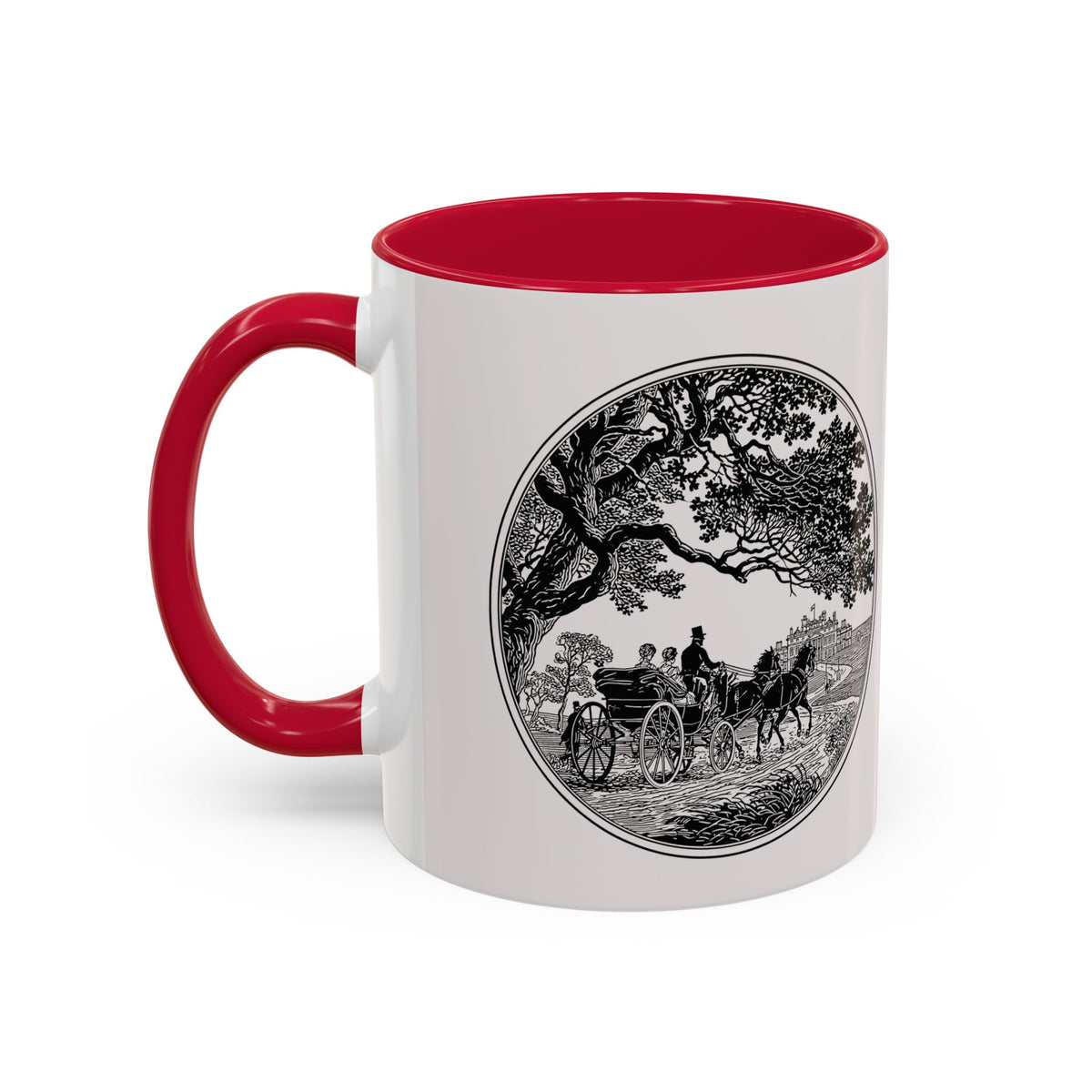 Romantic Vintage Silhouette Mug — "Most Ardently" Tea Coffee Cup (11oz/15oz)