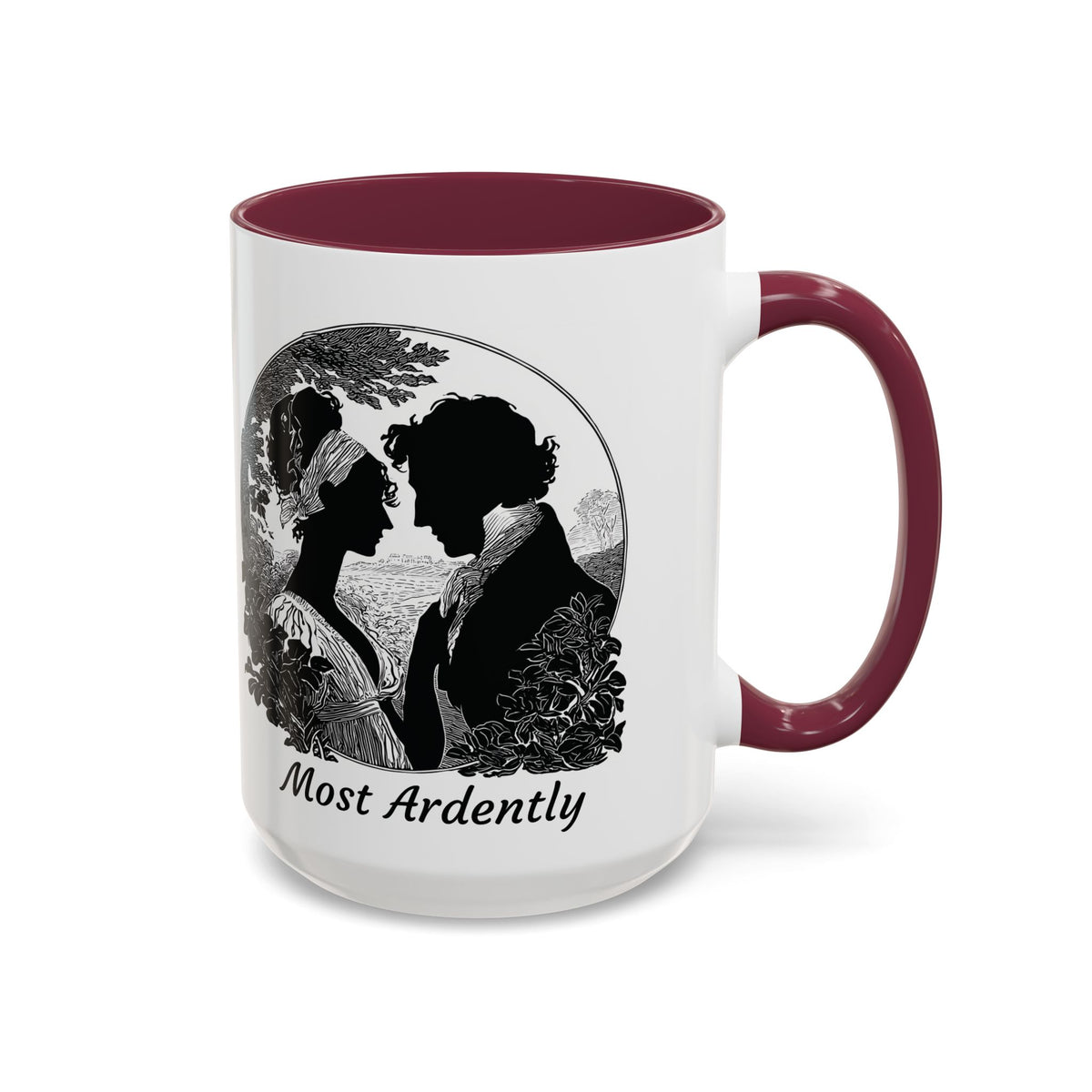 Regency Silhouette 'Most Ardently' Mug, Ceramic Coffee Mug | 11oz or 15oz