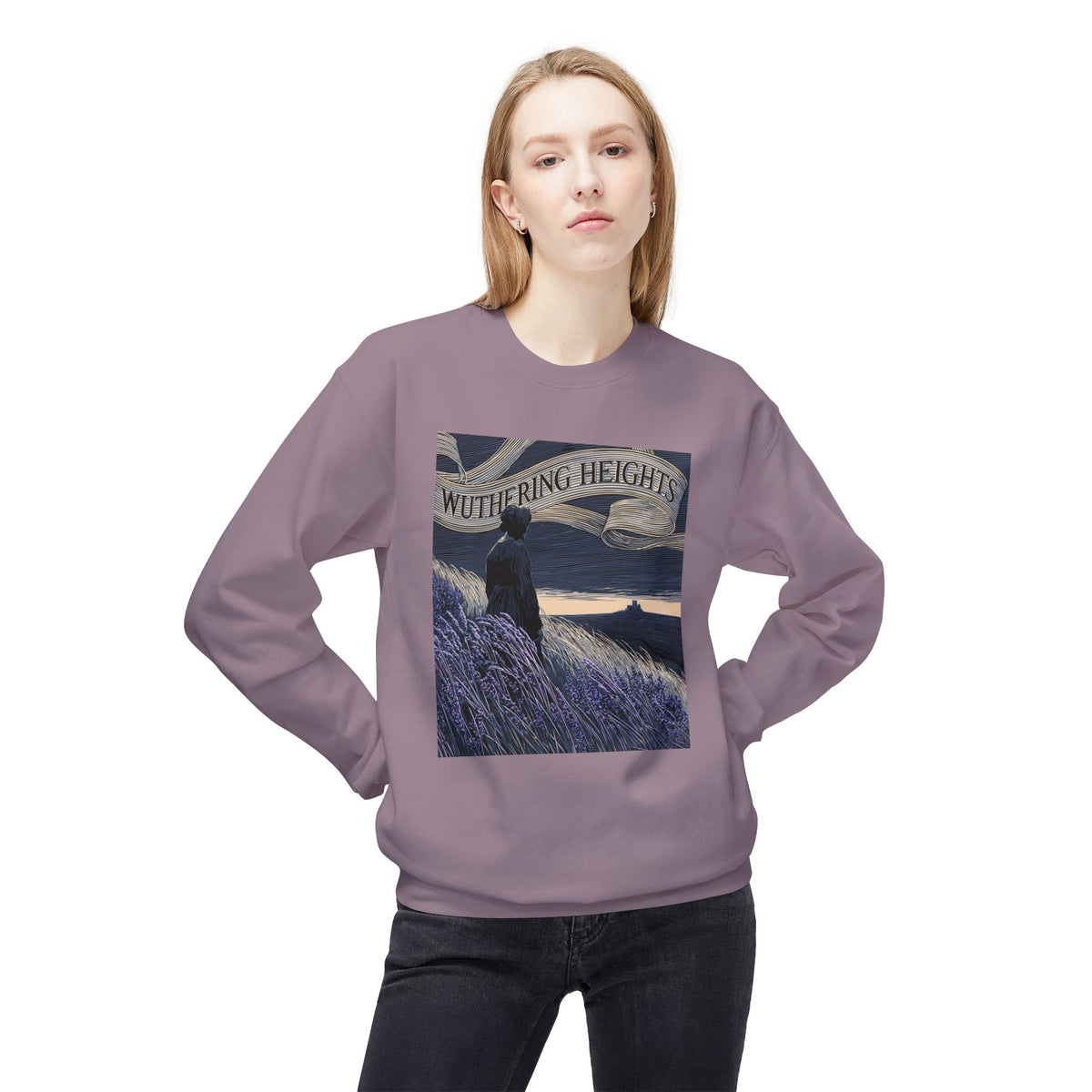Across the Moors-Wuthering Heights Gothic Literary Sweatshirt