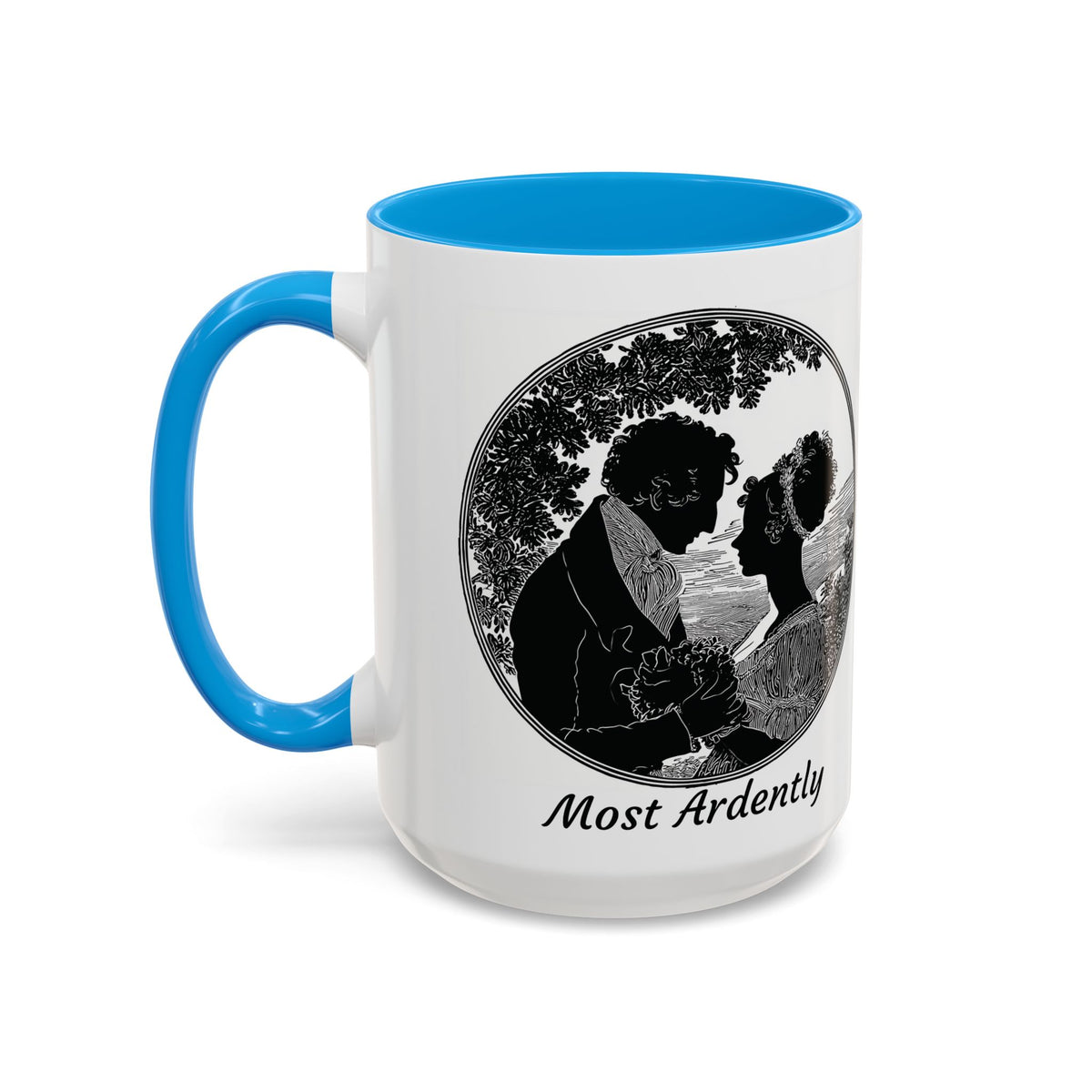 Regency Silhouette 'Most Ardently' Mug, Ceramic Coffee Mug | 11oz or 15oz
