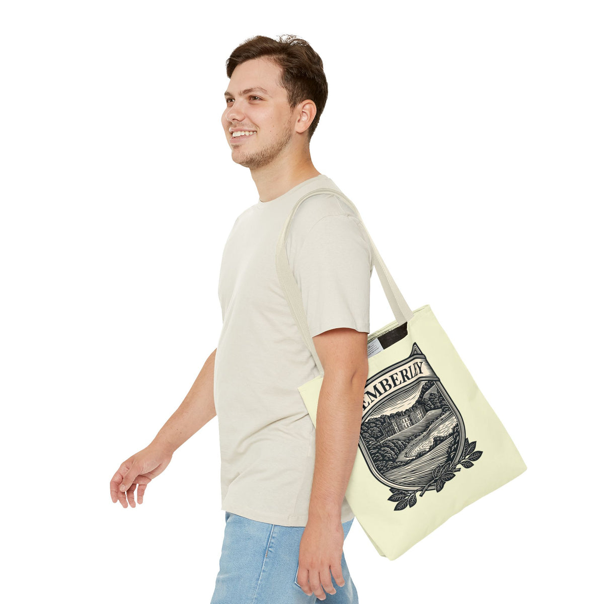 Pemberley Crest Tote Bag — Regency Manor Vintage Shield Canvas Tote