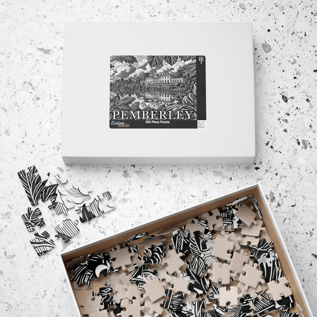 Pemberley Estate Illustration Puzzle | Landscape Jigsaw 110–1014 pieces