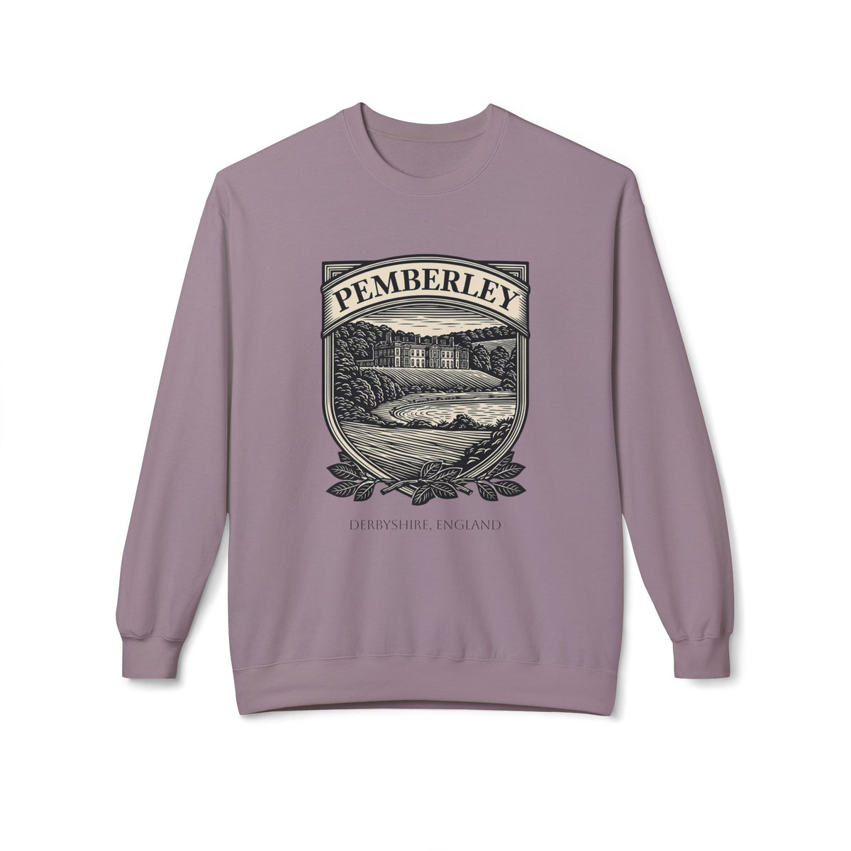 Pemberley Estate Crewneck Sweatshirt — Jane Austen Cozy Literary Pullover